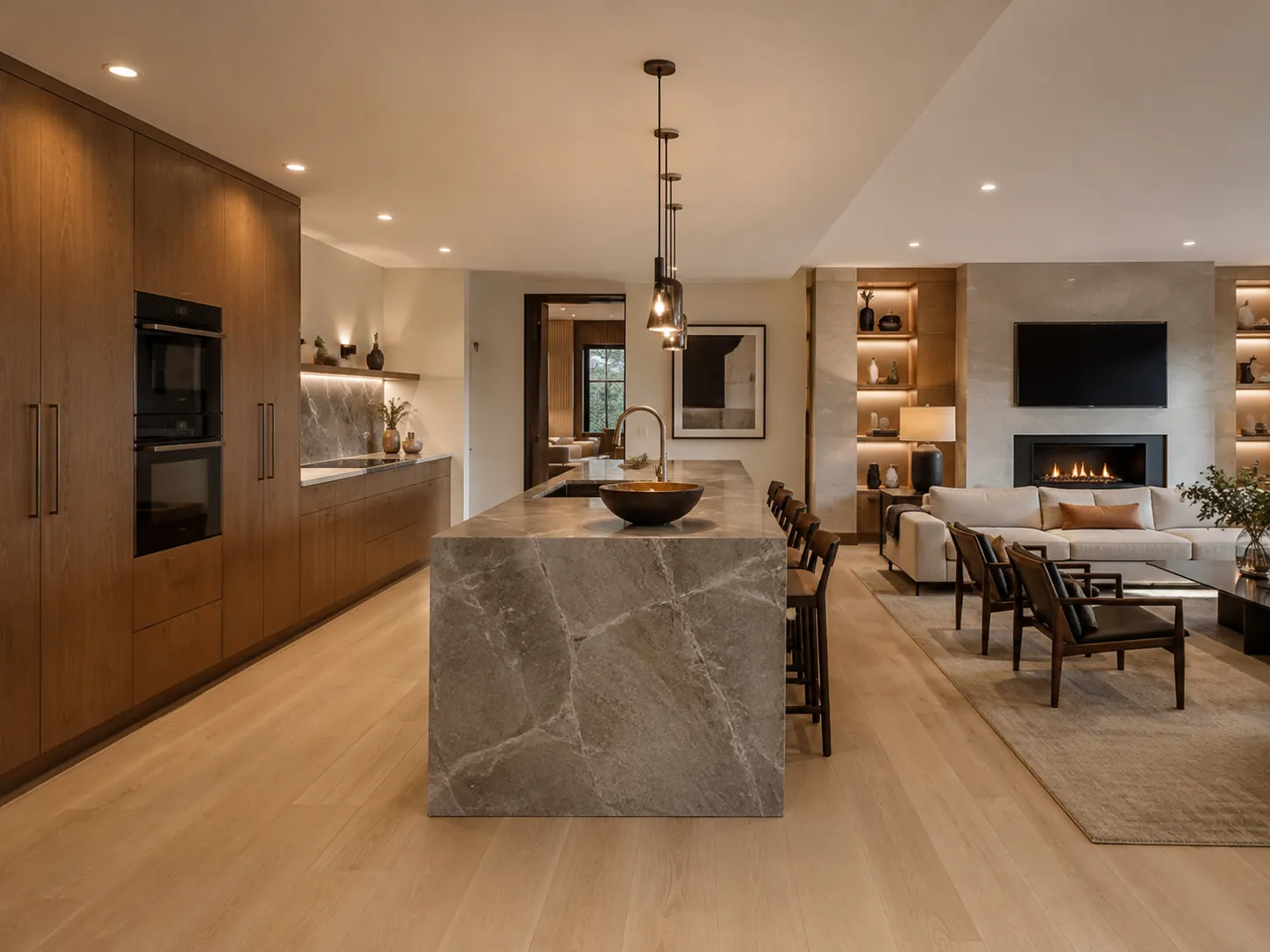 Cocina + estar integrado — 1218 Studio